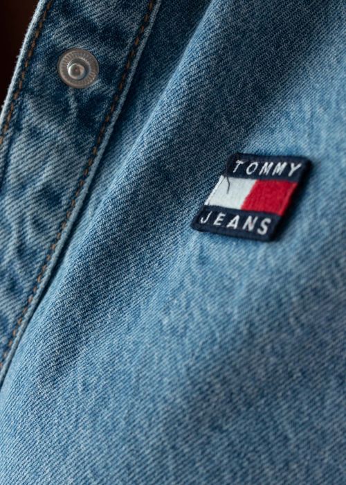 Tommy Mini Ls Jeans Denim Badge Tjw Dress kleit